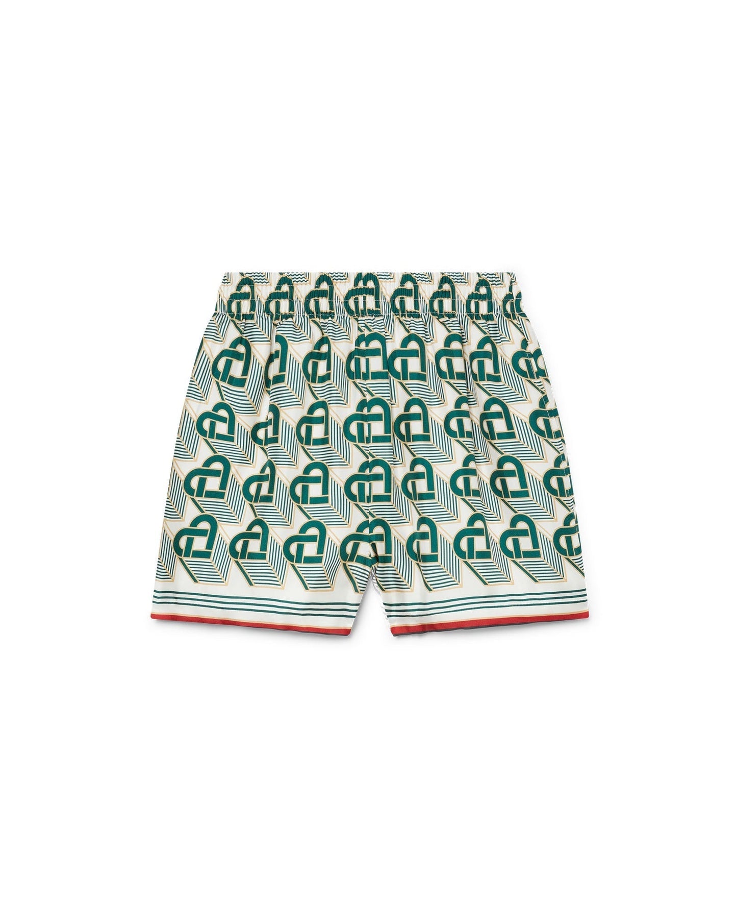 Heart Monogram Silk Shorts